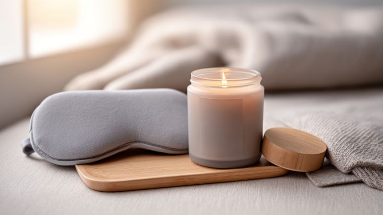 heat therapy eye mask with candle