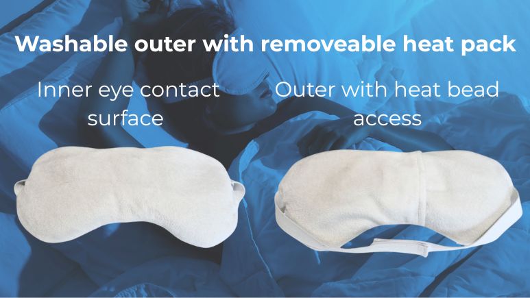 Heat therapy eye mask showcasing various designs and features to provide soothing moist heat relief.