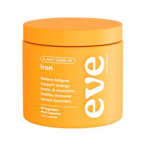 EVE WELLNESS: A Juicy Dose of Iron 30 capsuals product container